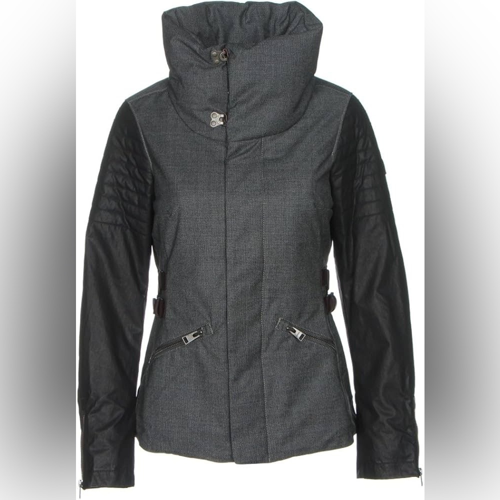 Sorel Joan of Arctic Moto Down Wool Jacket Medium